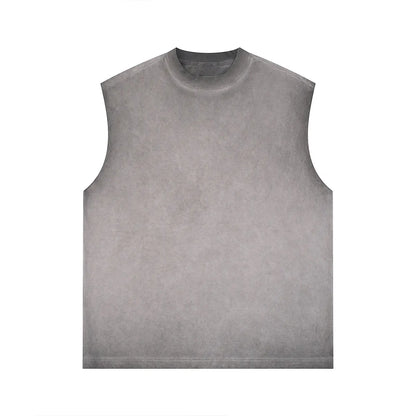 Premium Comfort Manufacturer Supplier Low Moq Vintage Acid Wash Blank Vintage Acid Wash Blank Custom Logo Casual Tank Top
