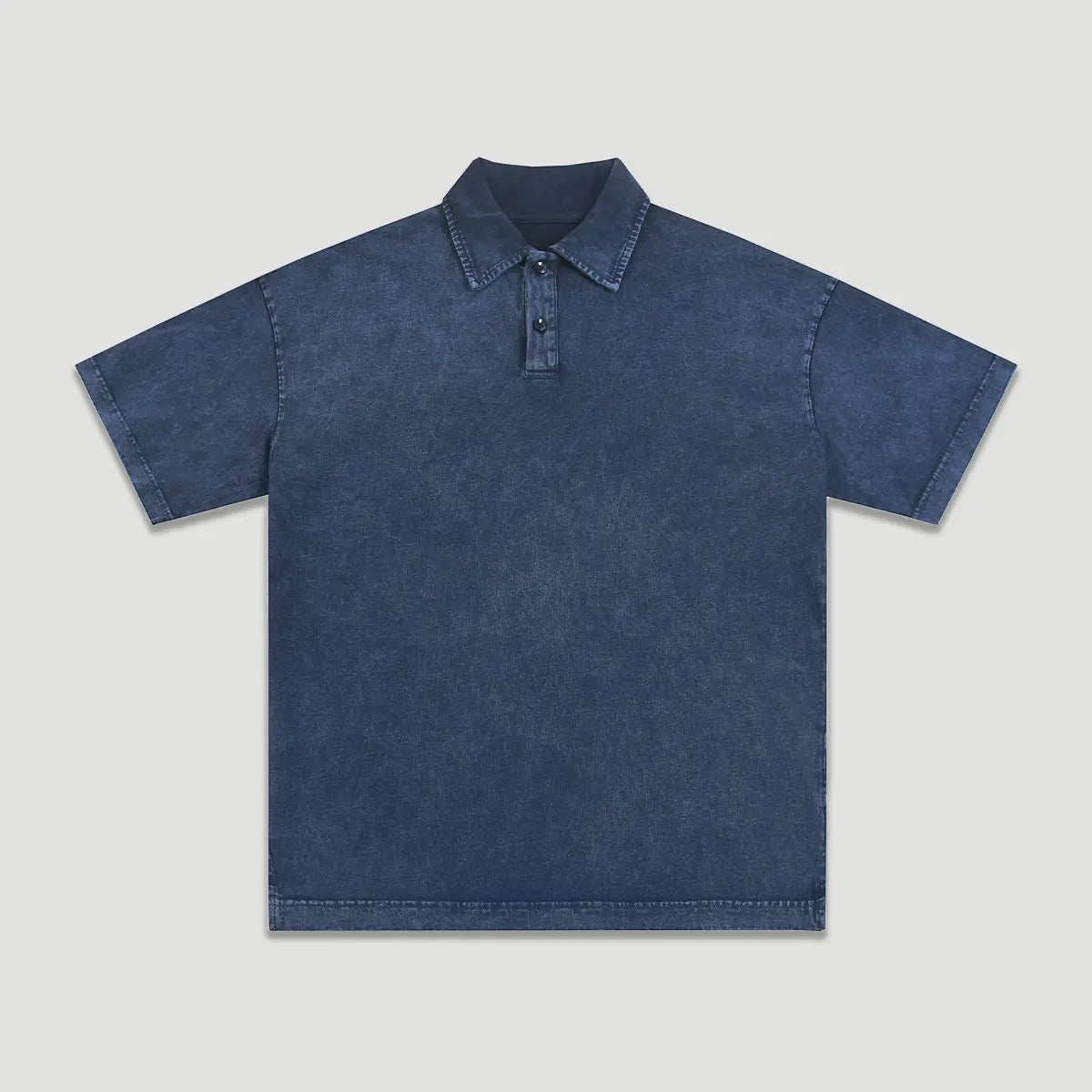 Customizable Casual Manufacturer Supplier Low MOQ Vintage Acid Wash Blank Custom Print Custom Logo Mens Short Sleeve Polo