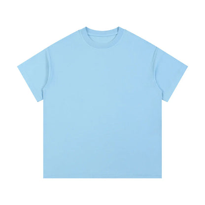 Heavyweight Cotton Supplier Low MOQ Vintage Washed Blank Custom Logo Casual Crewneck Tee