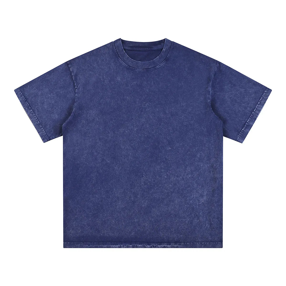 Vintage Fashion Supplier Low MOQ Acid Wash Snowflake Wash Blank Custom Print Mens Loose Fit T Shirt