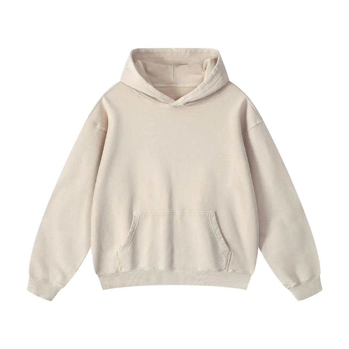 Heavyweight Fleece Supplier Low MOQ Vintage Snowflake Wash Blank Custom Logo Casual Hooded Sweatshirt