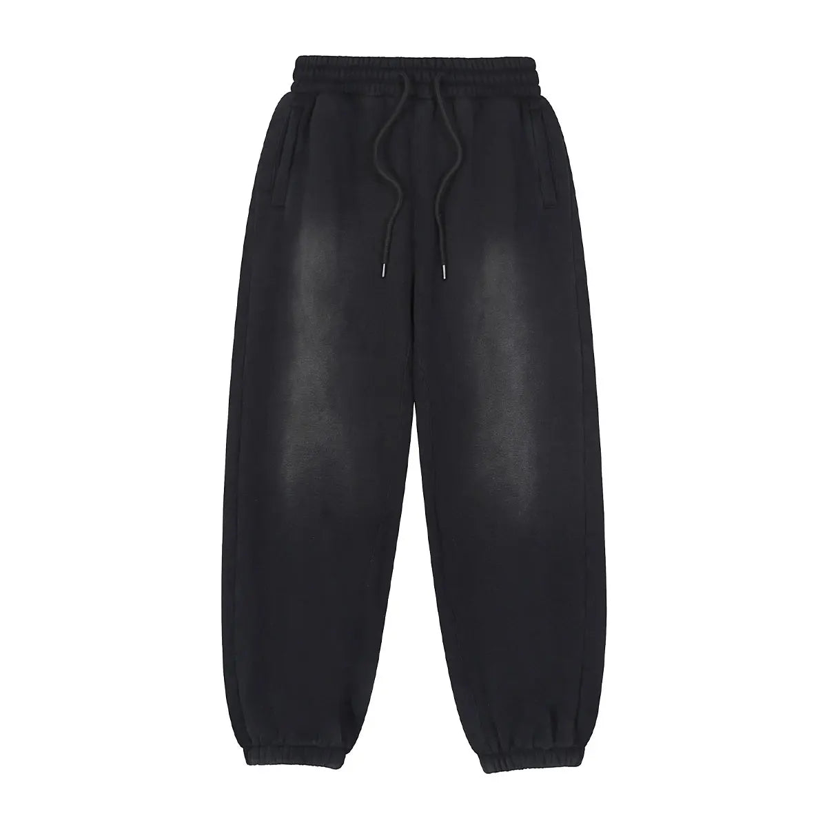 Trending Streetwear Supplier Low MOQ Vintage Fleece Lined Blank Custom Logo Unisex Snowflake Wash Jogger Pants