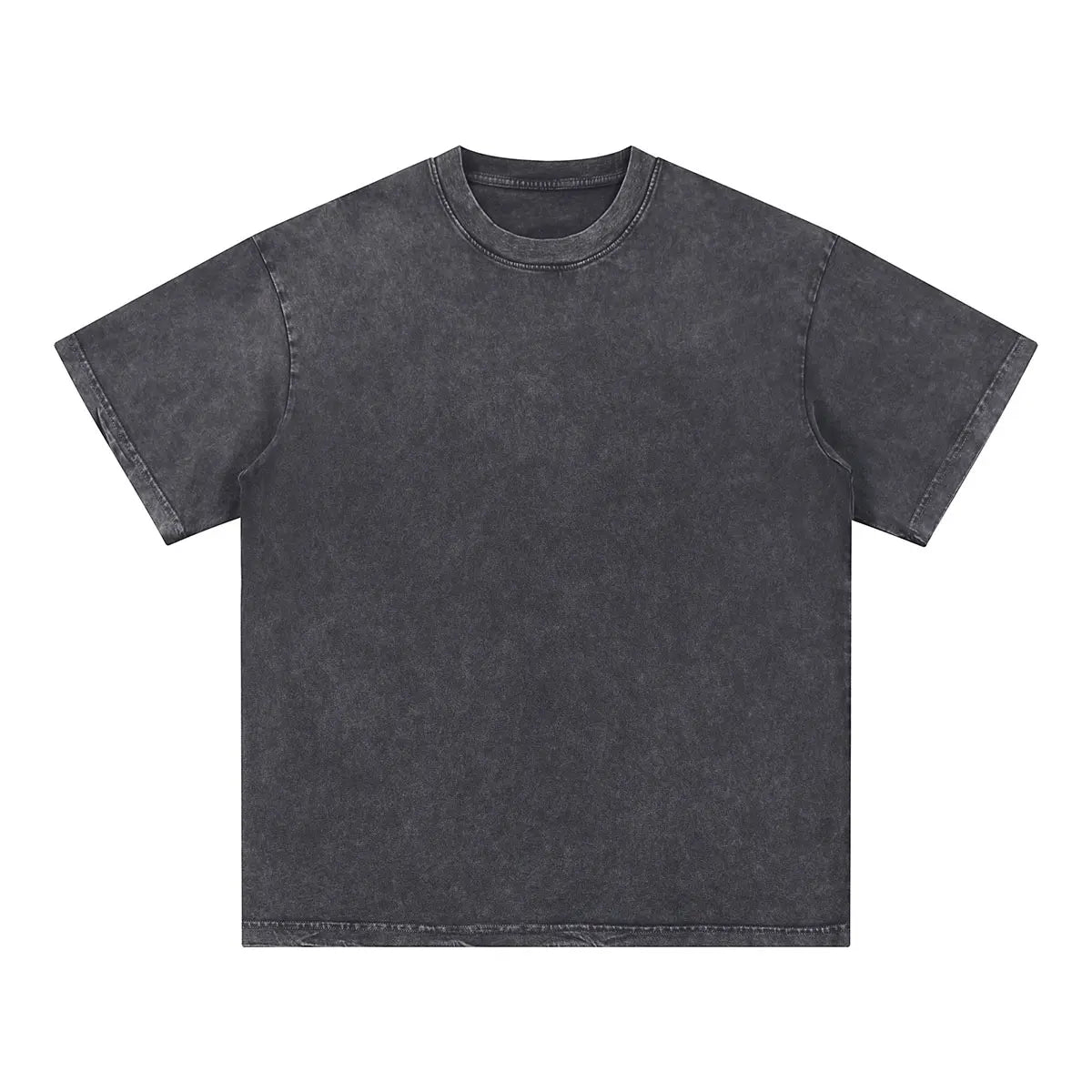 Vintage Fashion Supplier Low MOQ Acid Wash Snowflake Wash Blank Custom Print Mens Loose Fit T Shirt