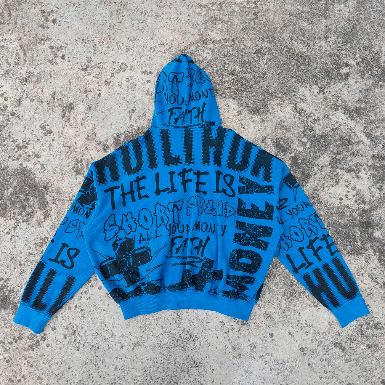 420 Gsm Heavyweight Cotton Hoodie Custom All Over Printed Zip up Men Oversized Fit Graphic Hoodies