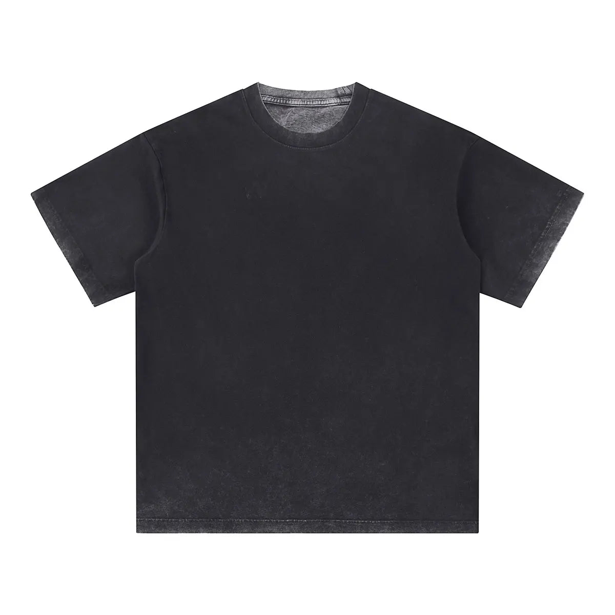 Vintage Fashion Supplier Low MOQ Acid Wash Snowflake Wash Blank Custom Print Mens Loose Fit T Shirt