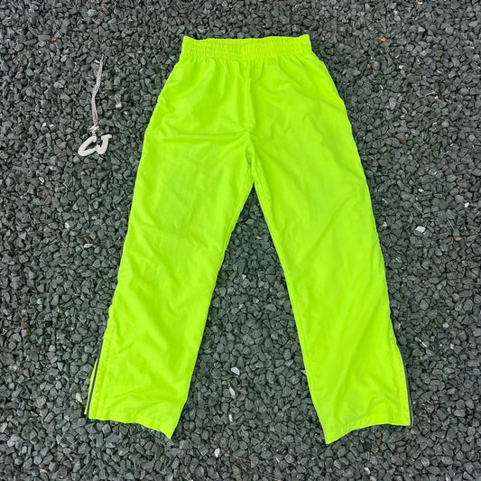 Huilin Manufacturer Oem Unisex Sportswear Nylon Running Pants Custom Solid Color Elastic Waist Men Straight Leg Track Pants