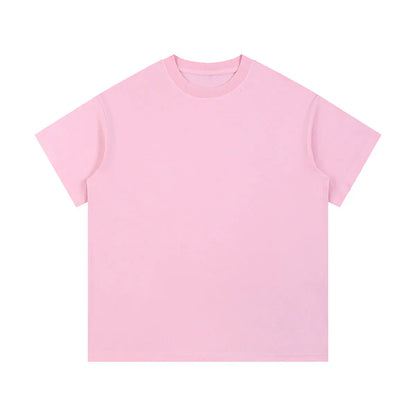 Heavyweight Cotton Supplier Low MOQ Vintage Washed Blank Custom Logo Casual Crewneck Tee