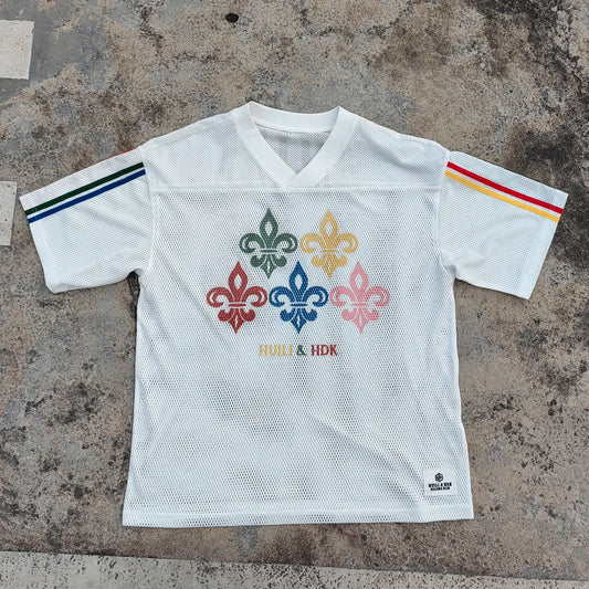 Customized Summer Light Jersey Mesh Tshirts Custom Dtg Printed Men Embroidery Logo V Neck Graphic T Shirt