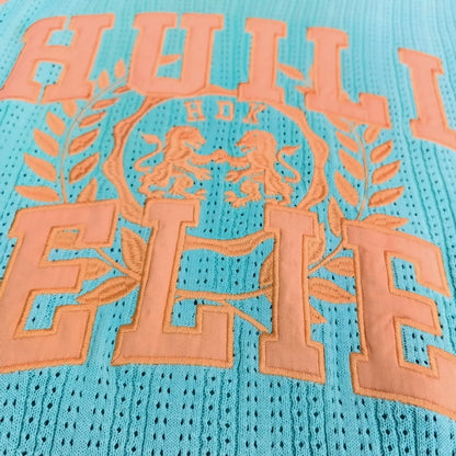 Basic Crew Neck Loose Fit Unisex Tshirts Custom Embroidery logo Men Crochet Knit Sleeveless Sweater T-shirt