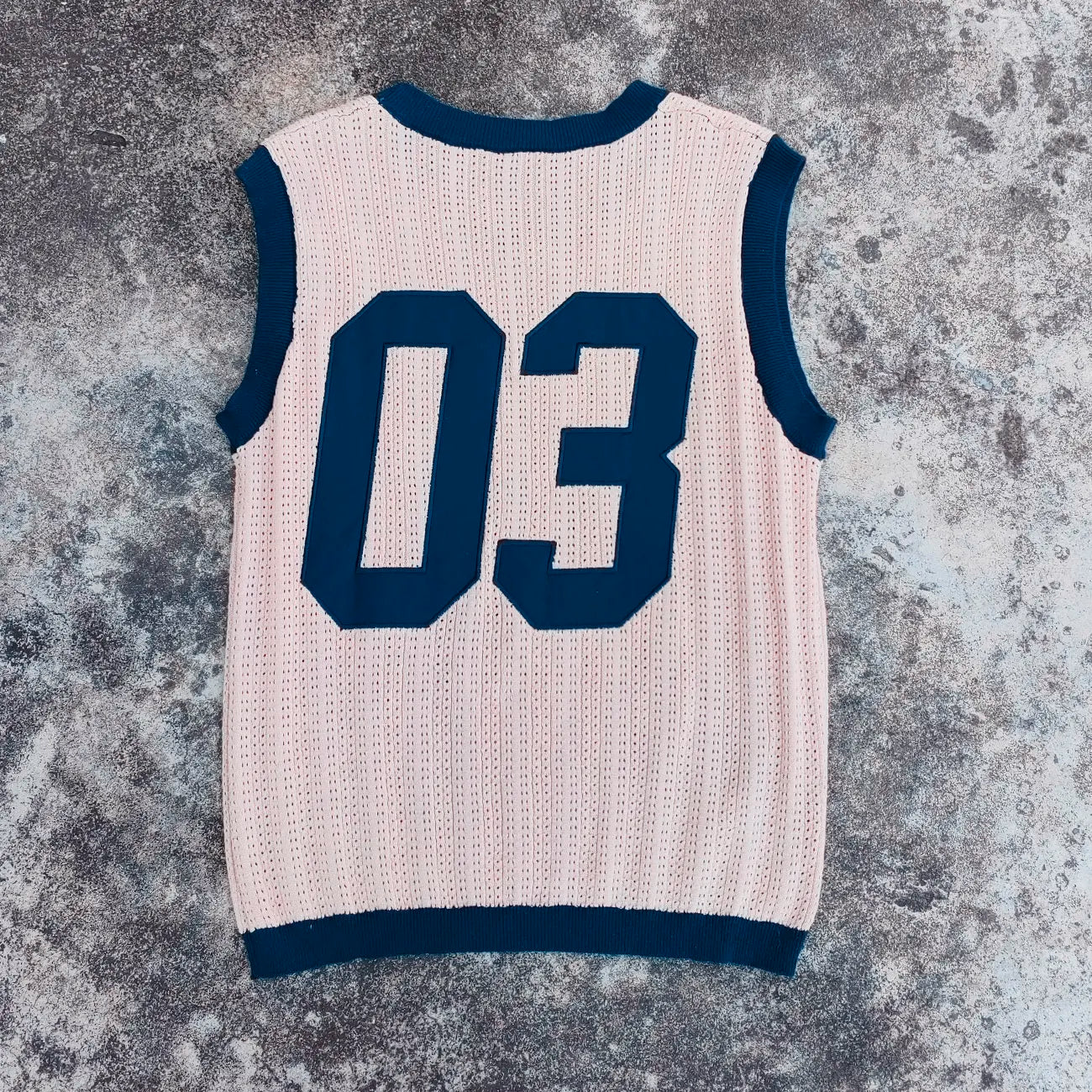 Basic Crew Neck Loose Fit Unisex Tshirts Custom Embroidery logo Men Crochet Knit Sleeveless Sweater T-shirt