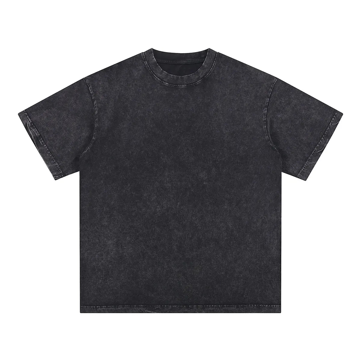 Vintage Fashion Supplier Low MOQ Acid Wash Snowflake Wash Blank Custom Print Mens Loose Fit T Shirt