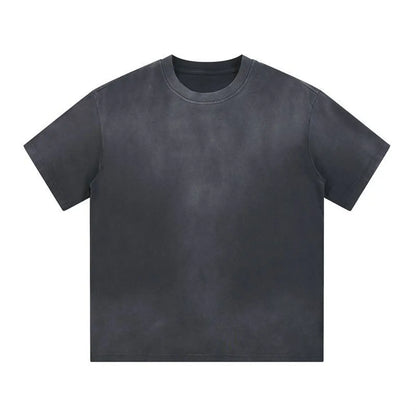 Essential Streetwear Supplier Low MOQ Vintage Acid Wash Blank Custom Logo Mens Loose Fit T Shirt