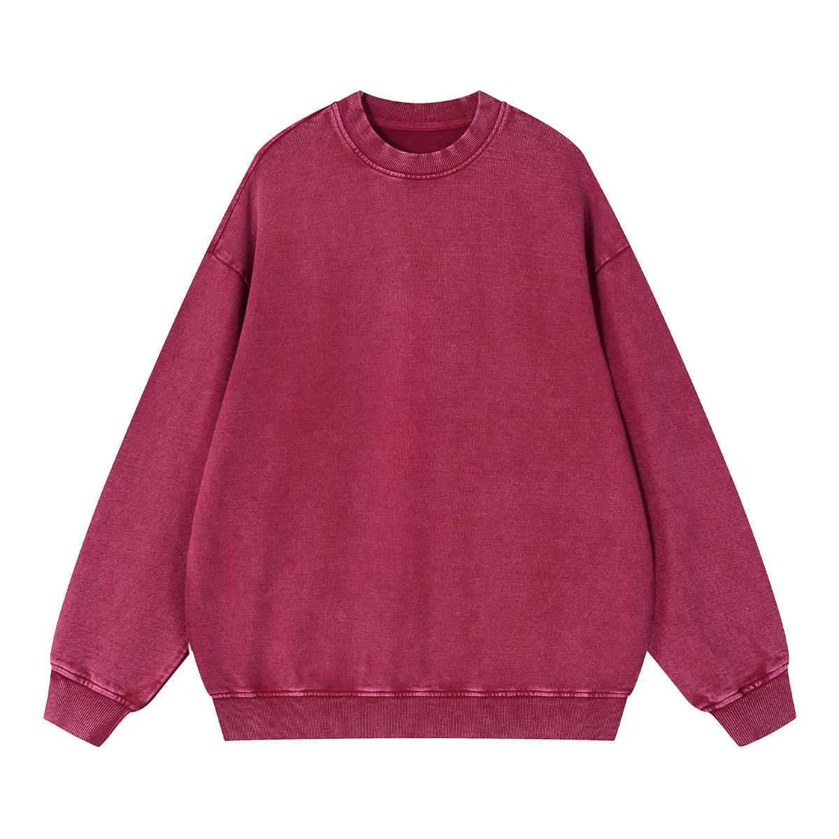 Heavyweight Cotton Supplier Low MOQ Vintage Garment Dye Blank Custom Logo Casual Gradient Crewneck Sweatshirt
