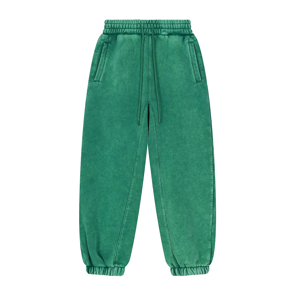 Trending Streetwear Supplier Low MOQ Vintage Fleece Lined Blank Custom Logo Unisex Snowflake Wash Jogger Pants