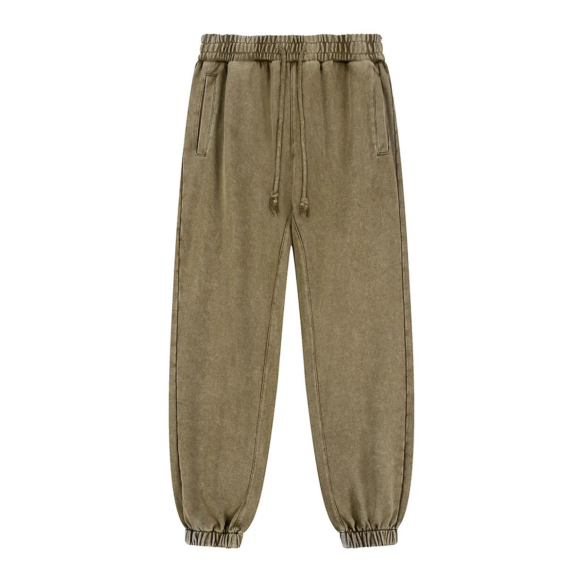 Heavyweight Cotton Supplier Low MOQ Acid Wash Snowflake Wash Blank Custom Print Casual Tapered Sweatpants
