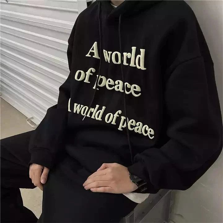 HL manufacturer wholesale mens high quality 3D foam print bubble letters hoodie custom unisex oversized fleece puff print hoody