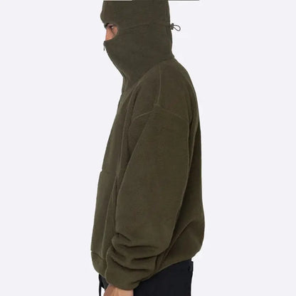 Heavyweight winter thick wool blank plain hoodie