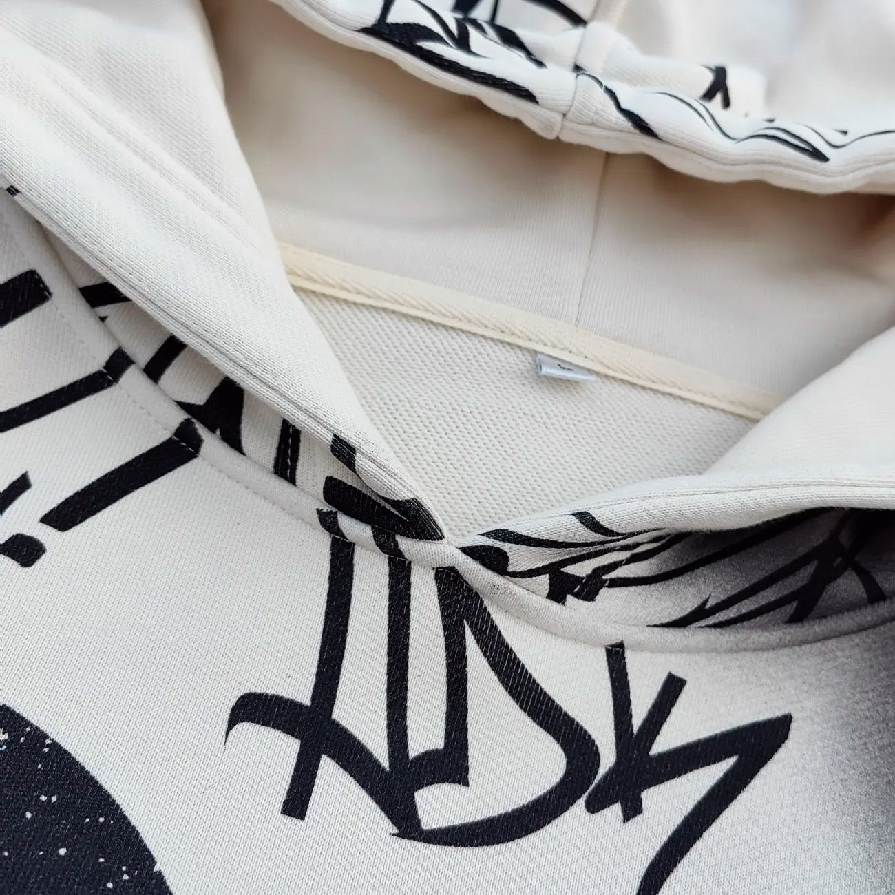 Custom Allover Printed Heavyweight Cotton Graphic Hoodie Vintage Washed Men 420 Gsm French Terry Hoodie