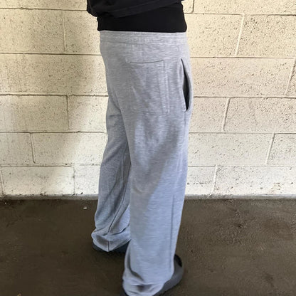 Hersteller Oem Basic Übergroße Jogginghose mit weitem Bein Herren Benutzerdefinierter Logodruck Schwere Jogginghose aus Baumwolle mit doppelter Taille