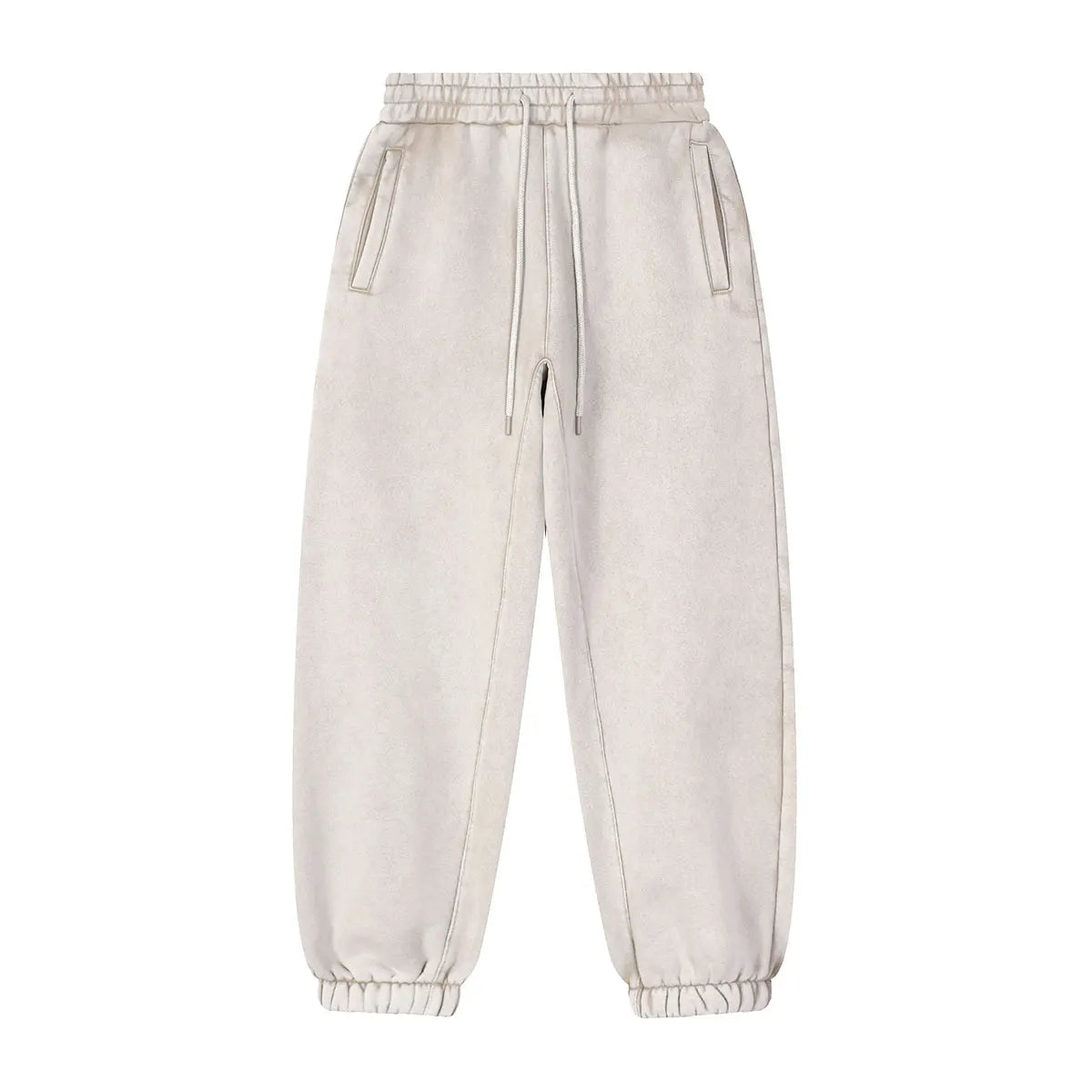 Trending Streetwear Supplier Low MOQ Vintage Fleece Lined Blank Custom Logo Unisex Snowflake Wash Jogger Pants