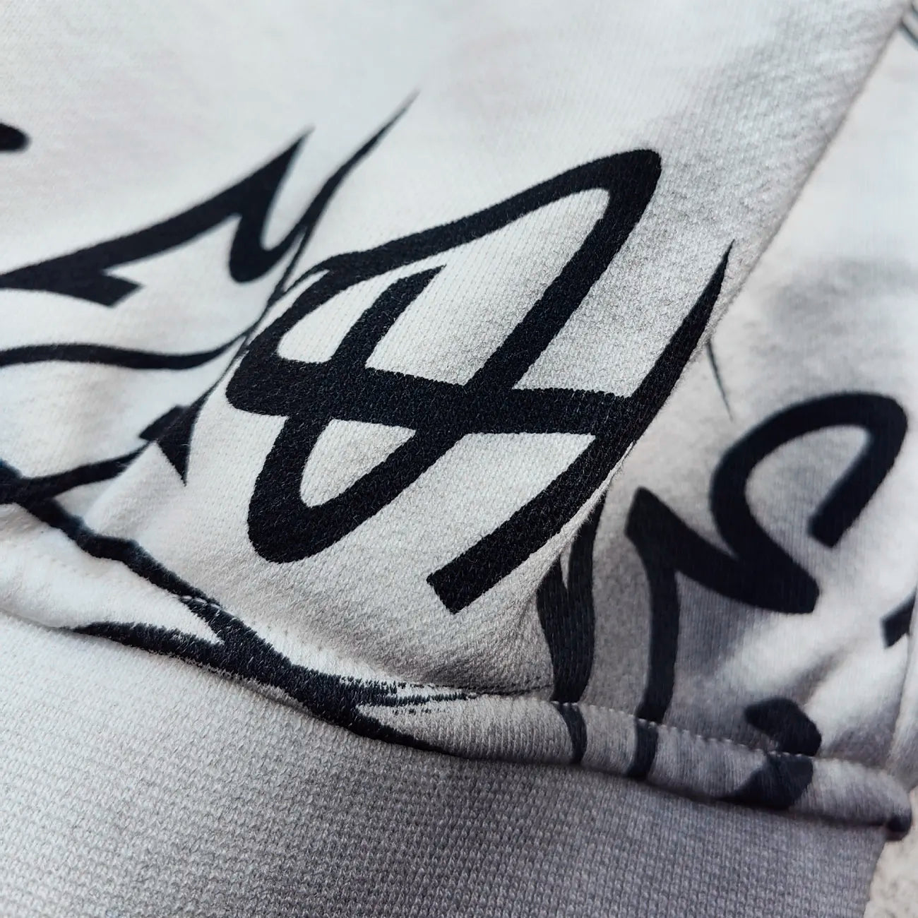Custom Allover Printed Heavyweight Cotton Graphic Hoodie Vintage Washed Men 420 Gsm French Terry Hoodie