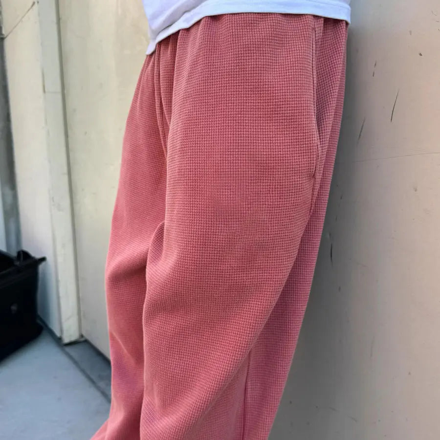 Huilin Factory Wholesale Unisex Oversized Fit 100% Cotton Sweat Track Pants Straight Wide Leg Men Solid Color Baggy Sweatpants