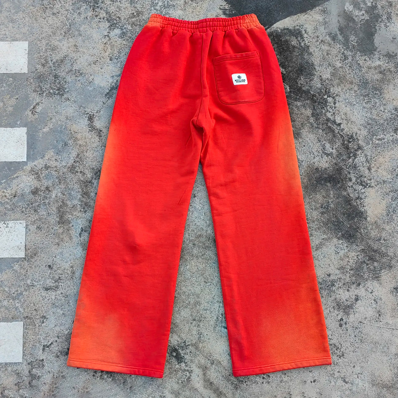 Embroidery Logo Rhinestone Sweat Pants Men Custom Vintage Monkey Washed Heavyweight French Terry Sunfaded Sweatpants