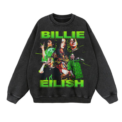 Clothing supplier wholesale acid wash normal American men's size sweatshirt.