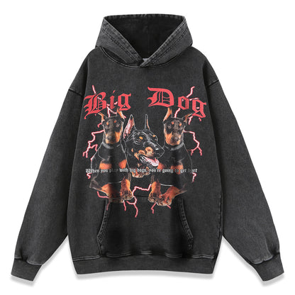 Clothing supplier wholesale acid wash regular American men's size hoodie.