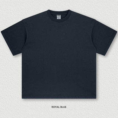 Vintage heavyweight T-shirt high street oversized short-sleeved men