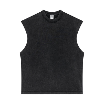 European and American oversized sports fitness sleeveless vest T-shirt vest for men