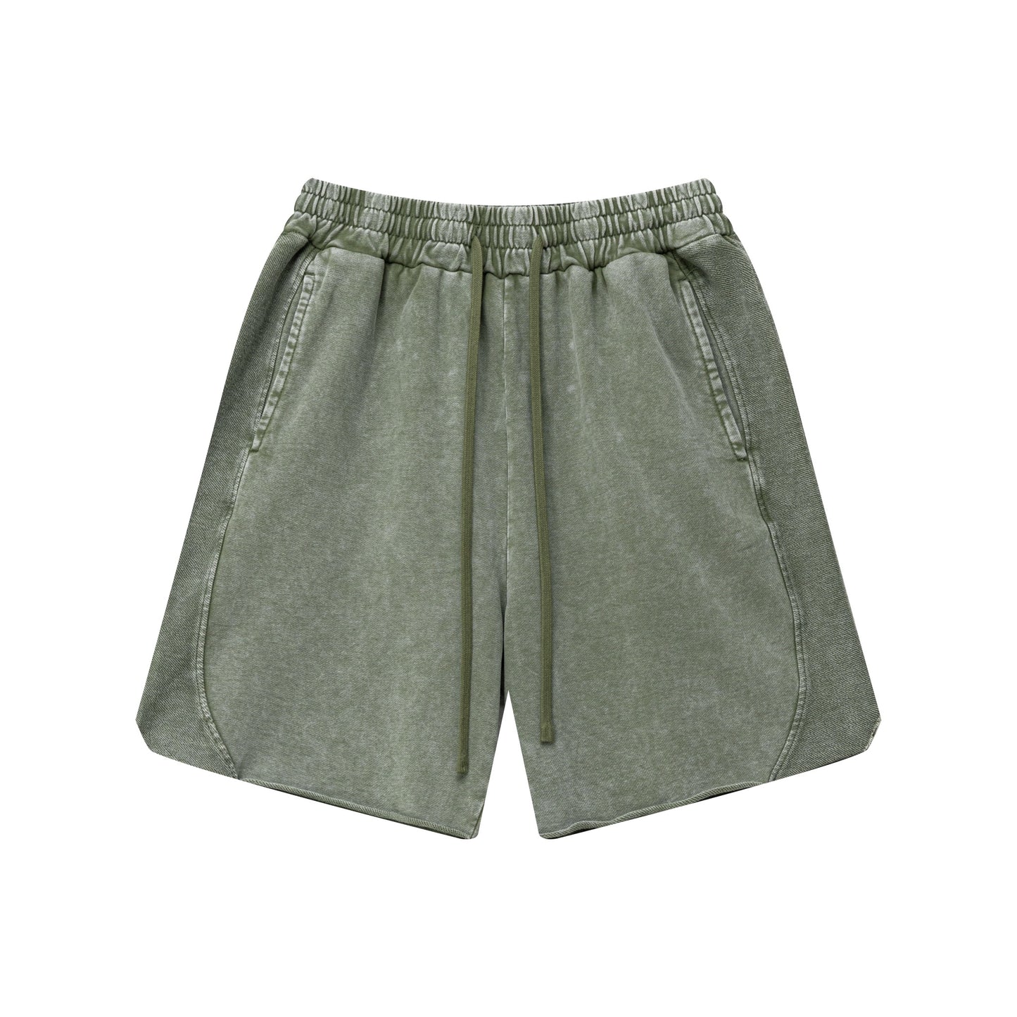 Ins high street batik washing old men's oversized shorts