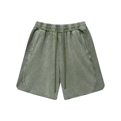 Ins high street batik washing old men's oversized shorts