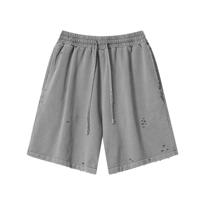 Oversized washing sports sweatpants shorts men