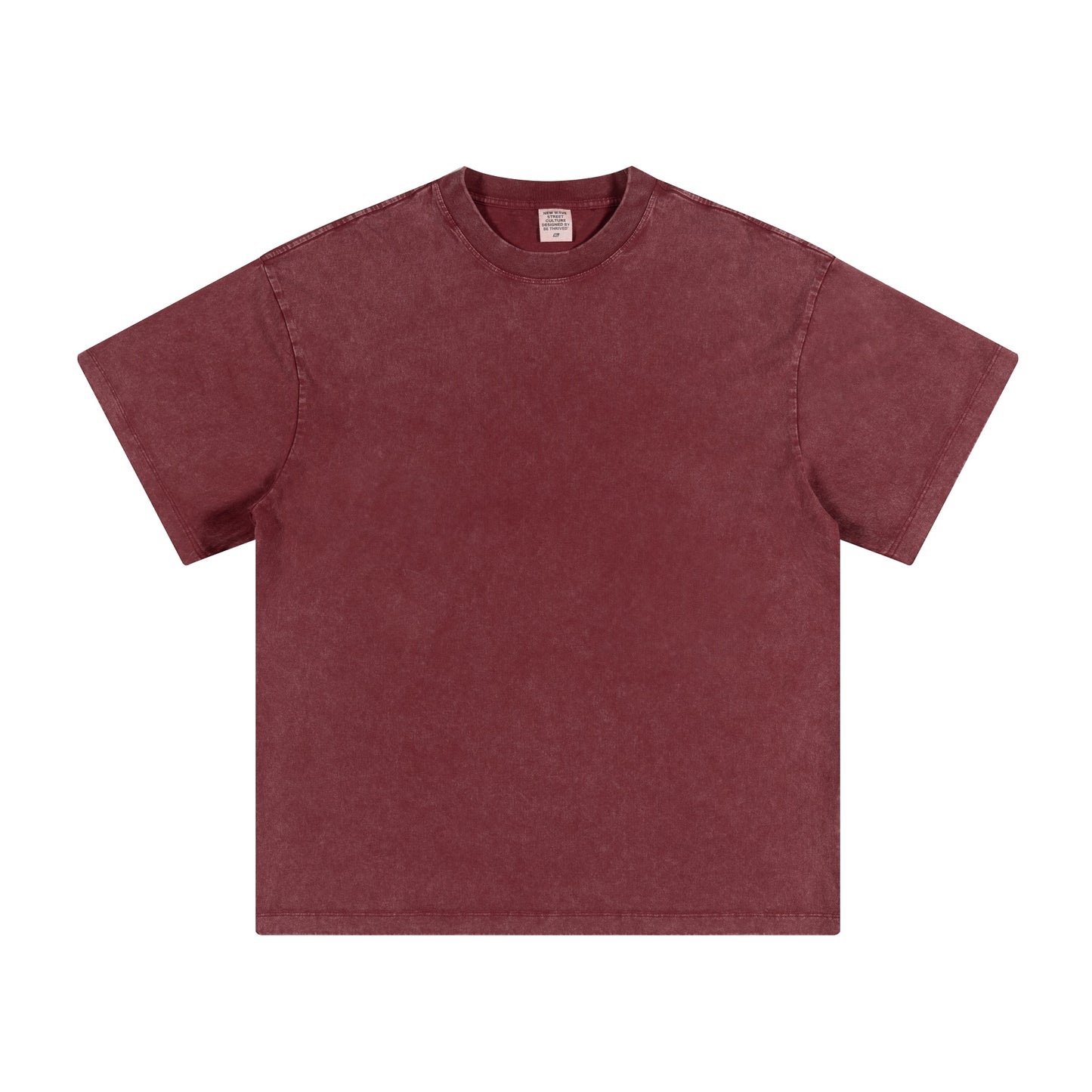 Heavyweight T-shirt for men's 100% cotton solid color short sleeves