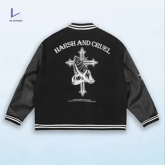 Monster factory wholesale blank jackets custom embroidery