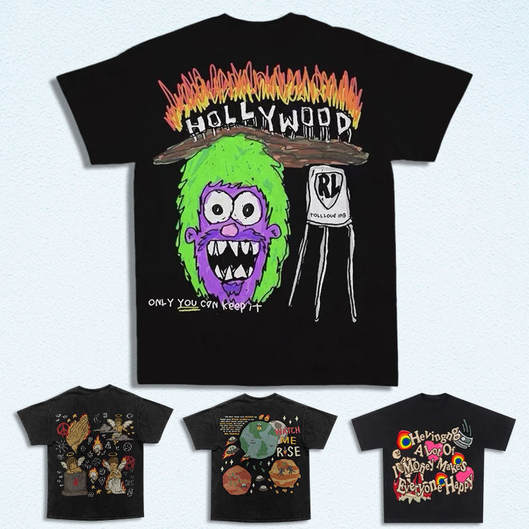Monster factory wholesale blank t shirts custom print/embroidery